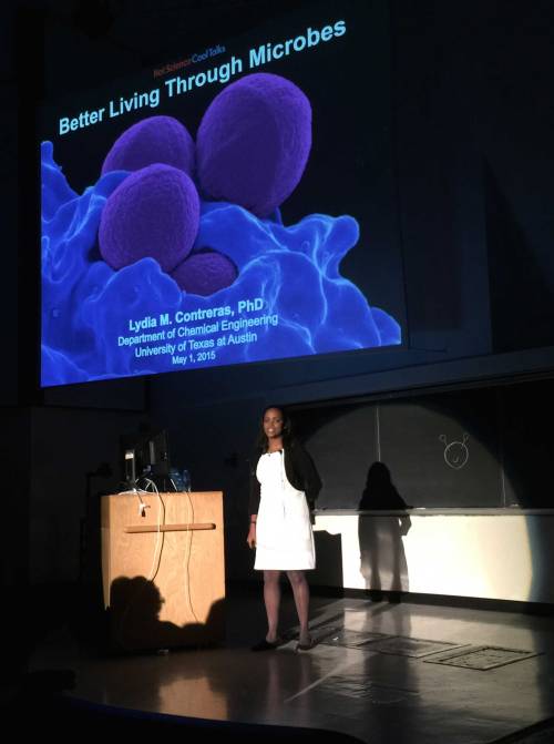Dr. Lydia Contreras during her Hot Science - Cool Talks presentation